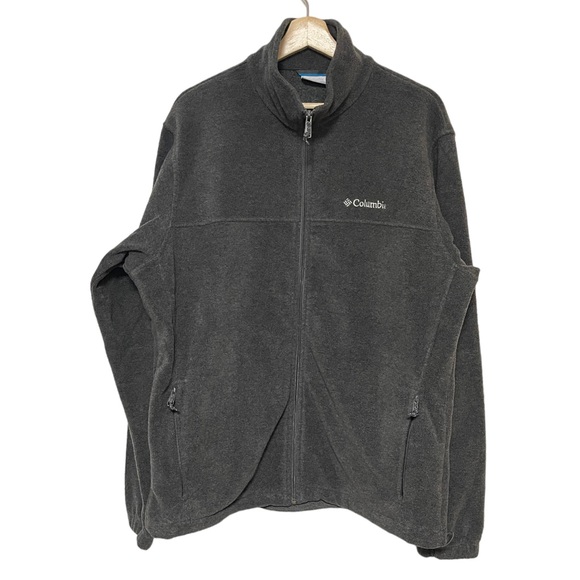 COLUMBIA Fleece Steens Mountain Full Zip Jacket Grey WM3220 Mens Large - Picture 3 of 11